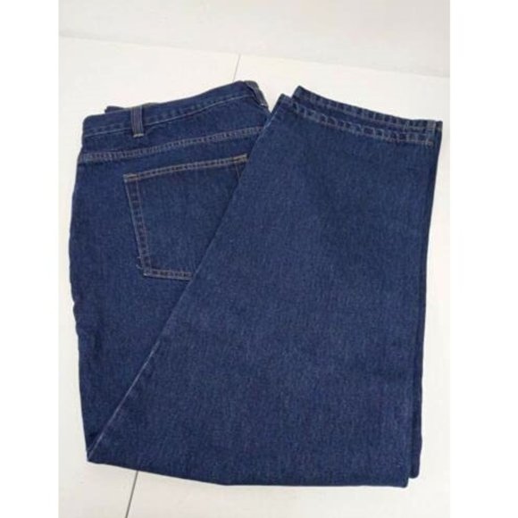 NWT Kirkland Signature Men's Classic 5 Pocket Blue Jeans Size 44x30 $60 JK031 - Picture 2 of 2